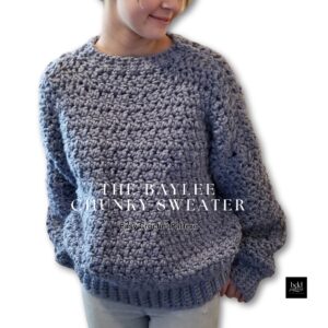 Chunky Sweater Easy Crochet Pattern