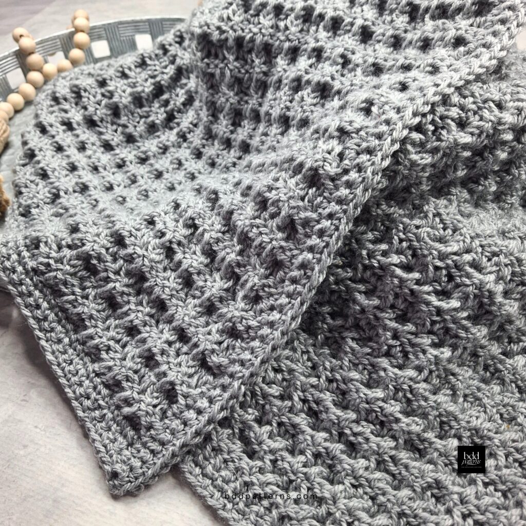 Waffle Stitch Blanket