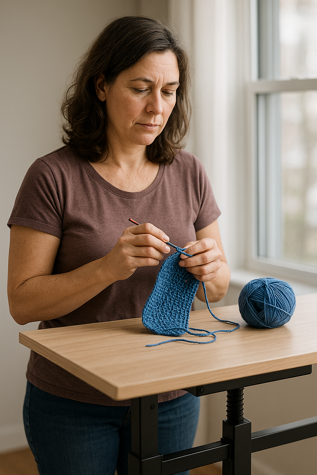 How To Crochet Standing Up
