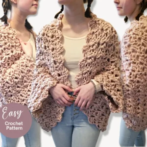 Easy Cocoon Shrug Crochet Pattern
