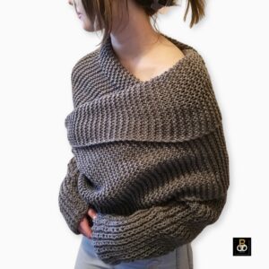 Sweater scarf knitting pattern