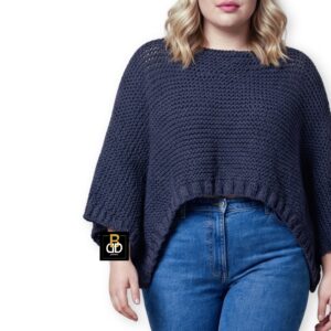 plus size poncho knitting pattern