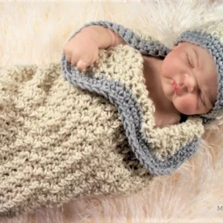 Crochet Baby Cocoon and Hat Patterns | Crochet Sleep Sack