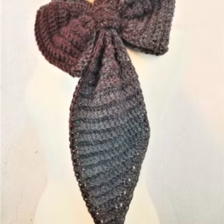 Keyhole Scarf Crochet Pattern: Bow Tie Neck Warmer Pattern