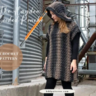 hooded poncho crochet pattern