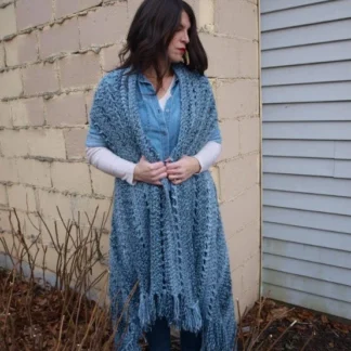 Crochet Scarf Vest Pattern: Women's Fringe Sweater
