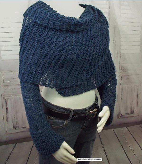 Sweater Scarf Easy Knitting Pattern - Image 3