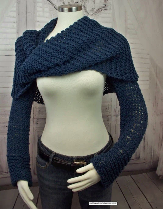 Sweater Scarf Easy Knitting Pattern - Image 4