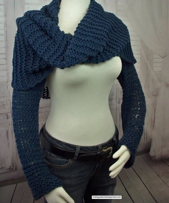 Sweater Scarf Easy Knitting Pattern - Image 5