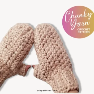 Easy Crochet Mittens Pattern: Texting Mittens