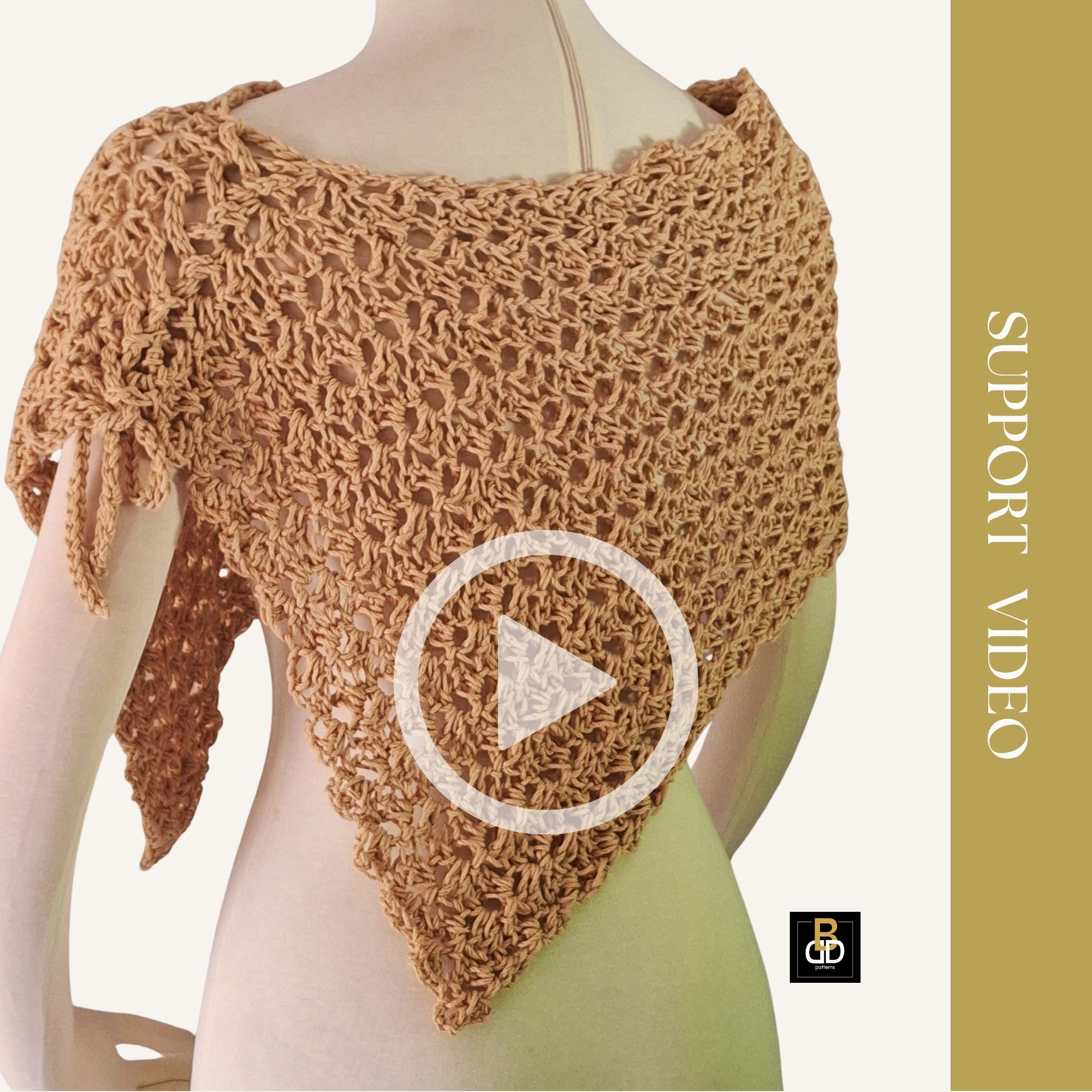 Easy Crochet Pattern With Video Tutorial | Lacy Summer Poncho - Image 6