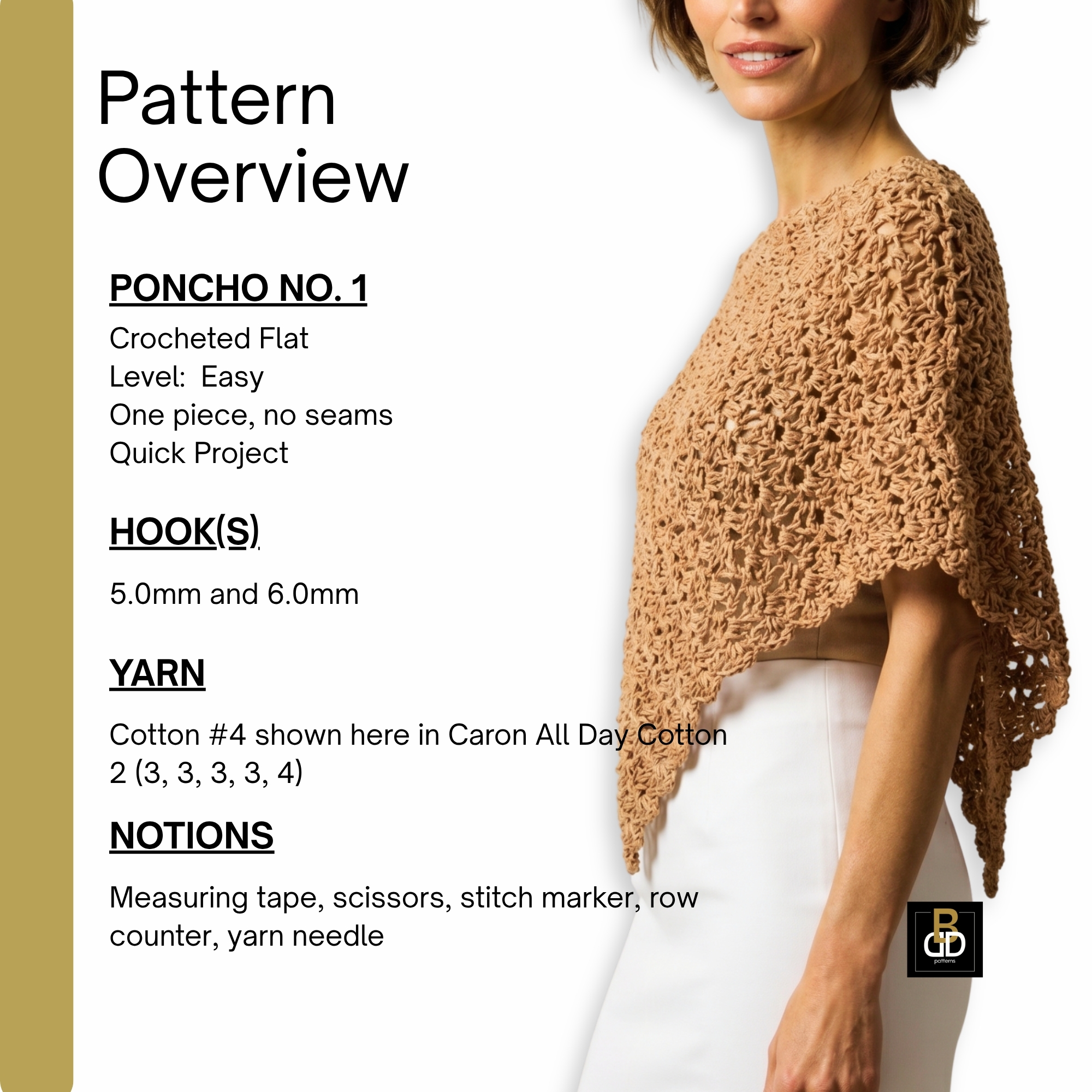 Lacy Poncho Crochet Pattern