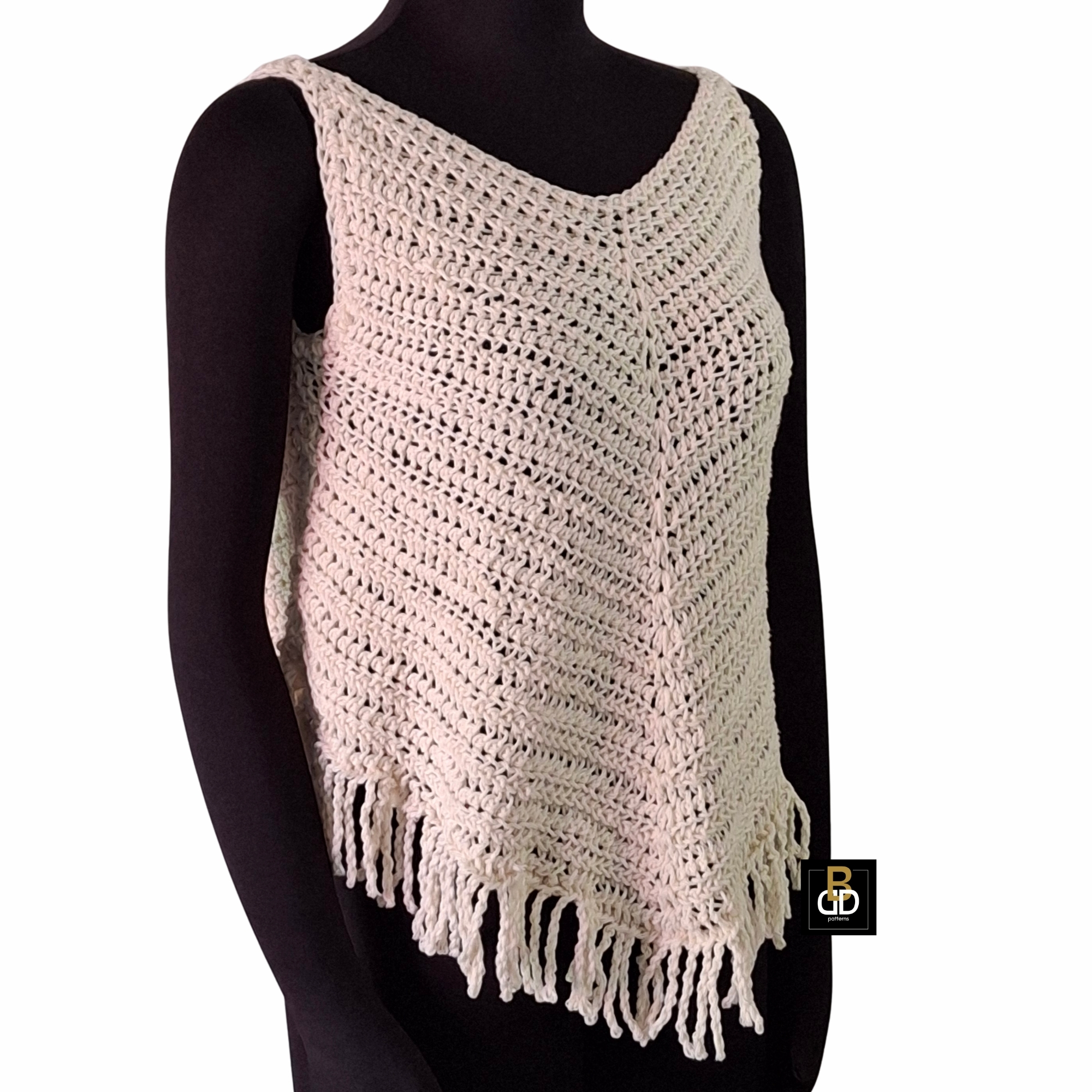 Boho Fringe Summer Tank Top Crochet Pattern - Image 7