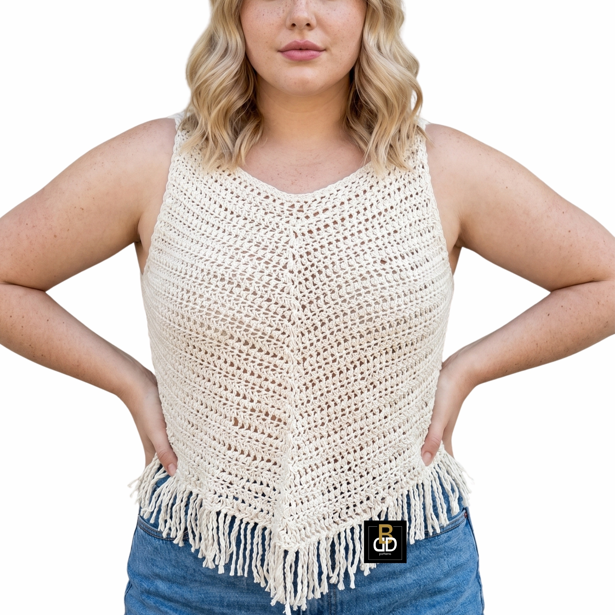 Boho Fringe Summer Tank Top Crochet Pattern - Image 6