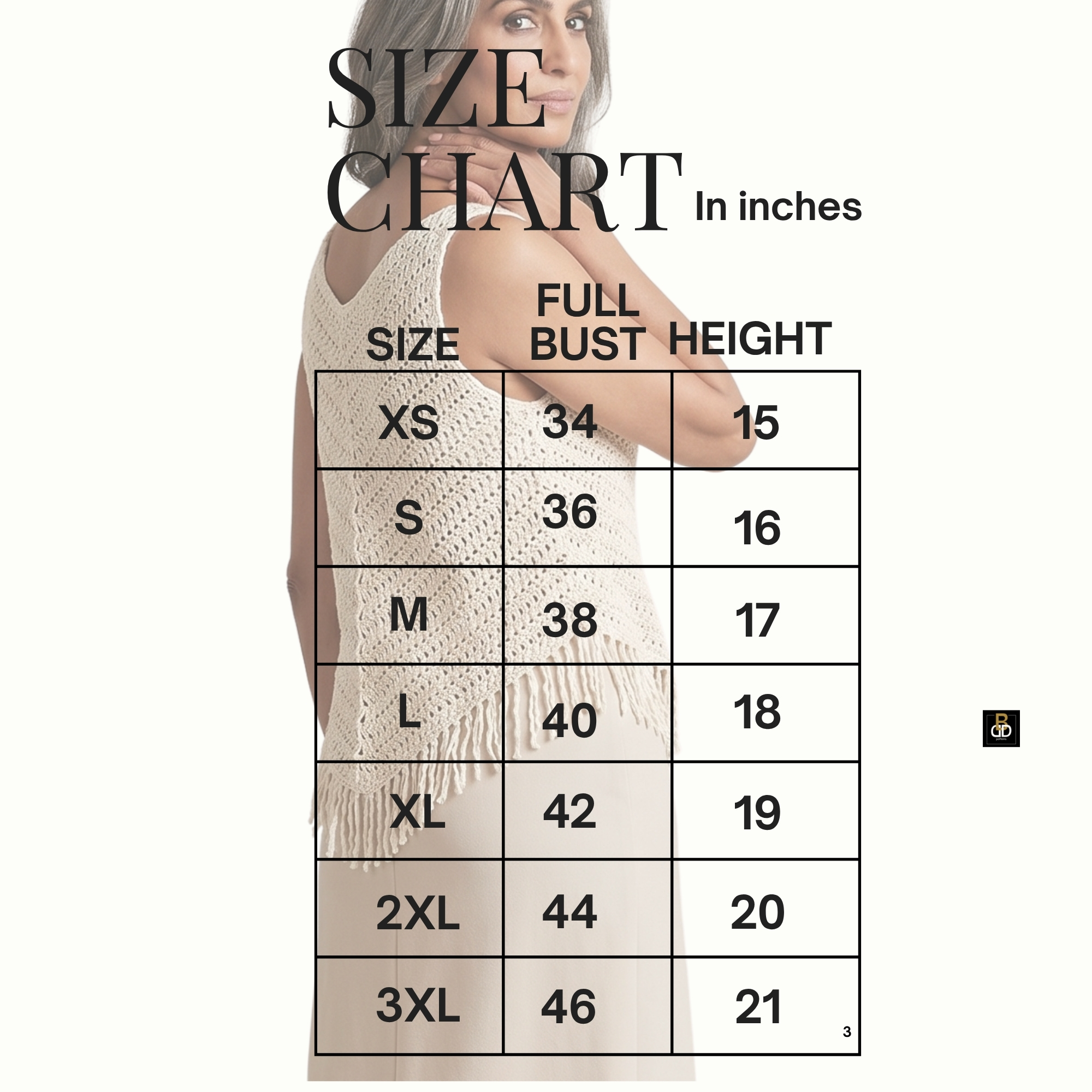 Boho Fringe Summer Tank Top Crochet Pattern - Image 3