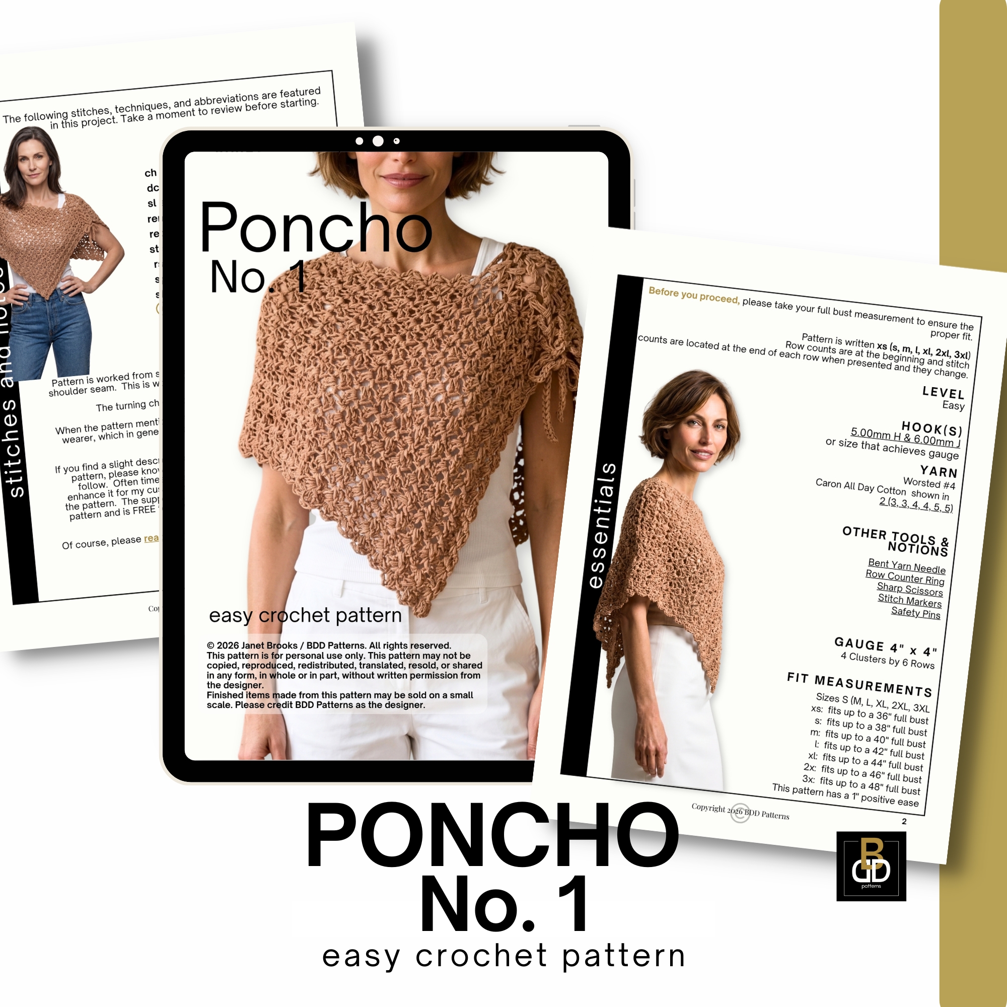 Lacy Poncho Crochet Pattern