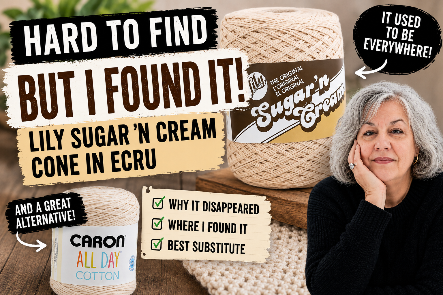 what happened to lily sugar and cream ecru yarn