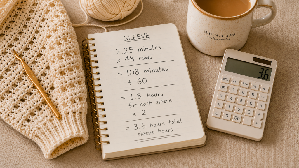 how much time does it take to crochet a sweater