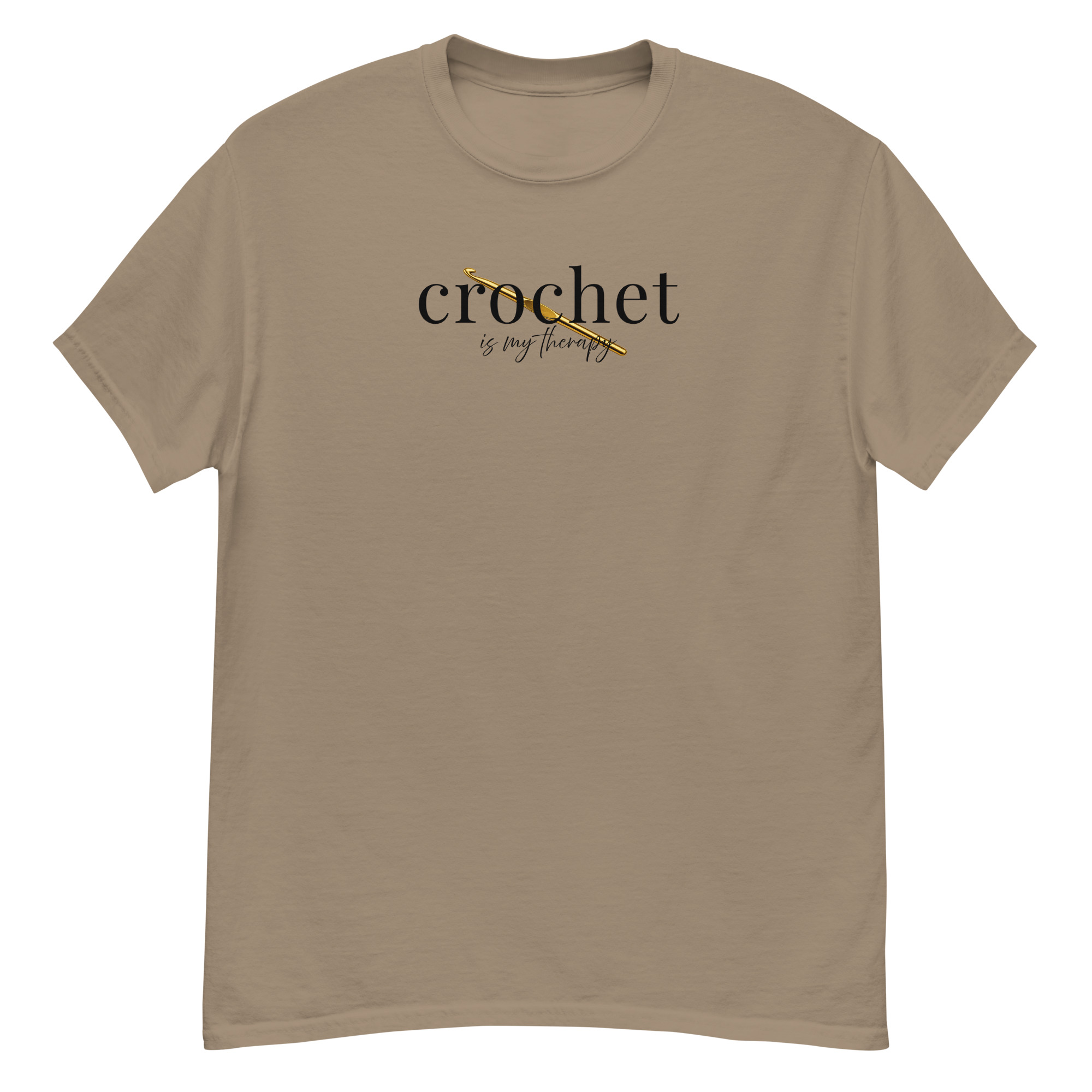 Crochet Is My Therapy Tee Shirt For Crocheters