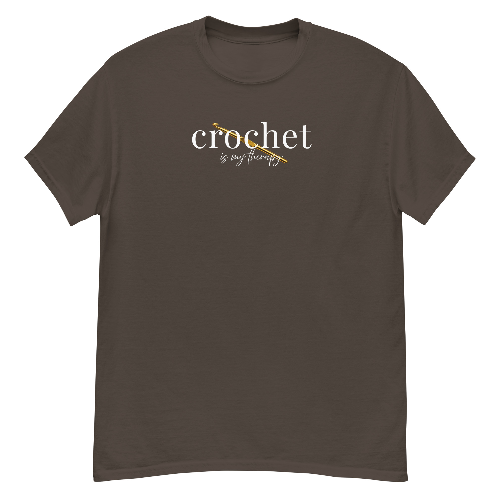 Crochet Is My Therapy Graphic Shirt For Crocheters - Image 2
