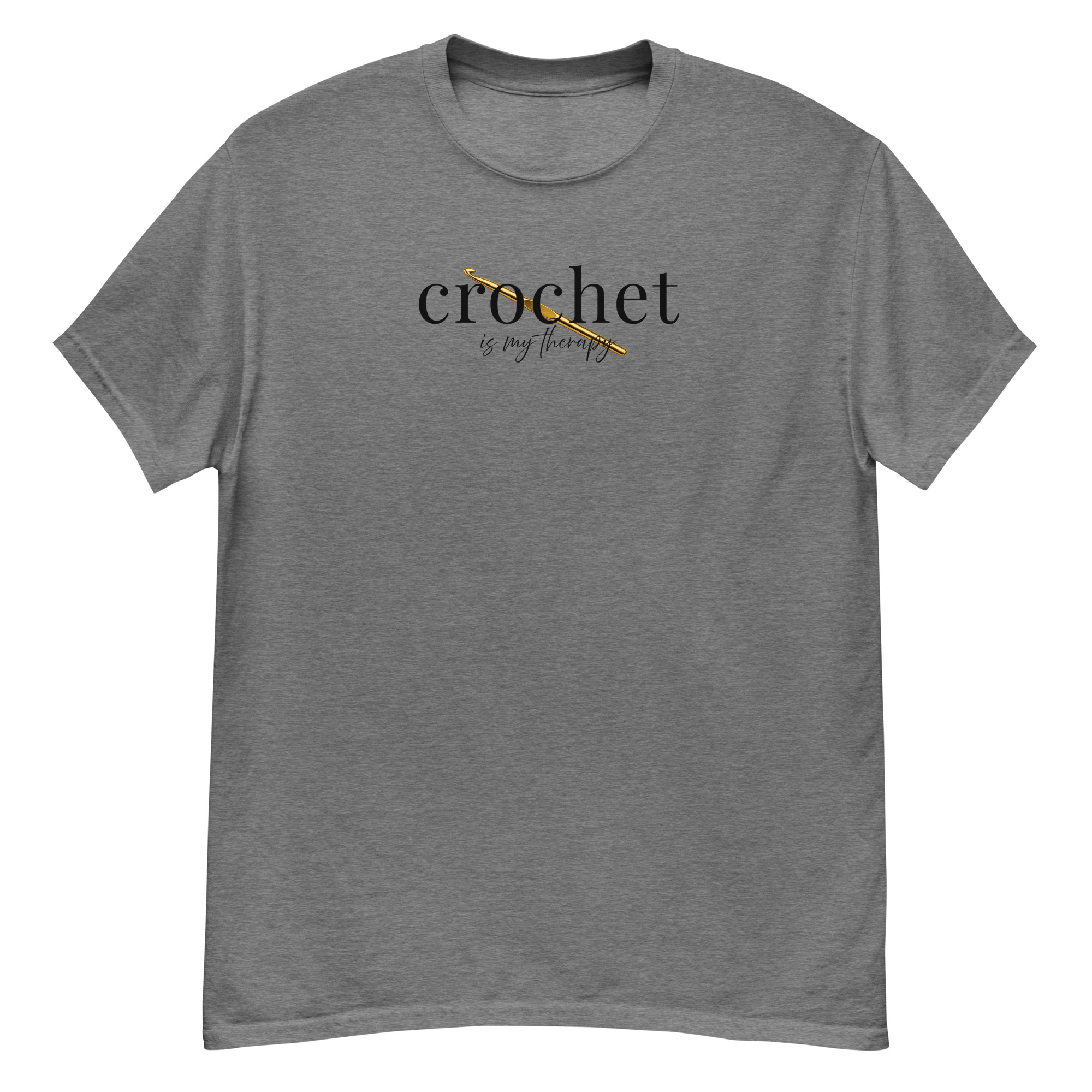 Crochet Is My Therapy Tee Shirt For Crocheters - Image 5