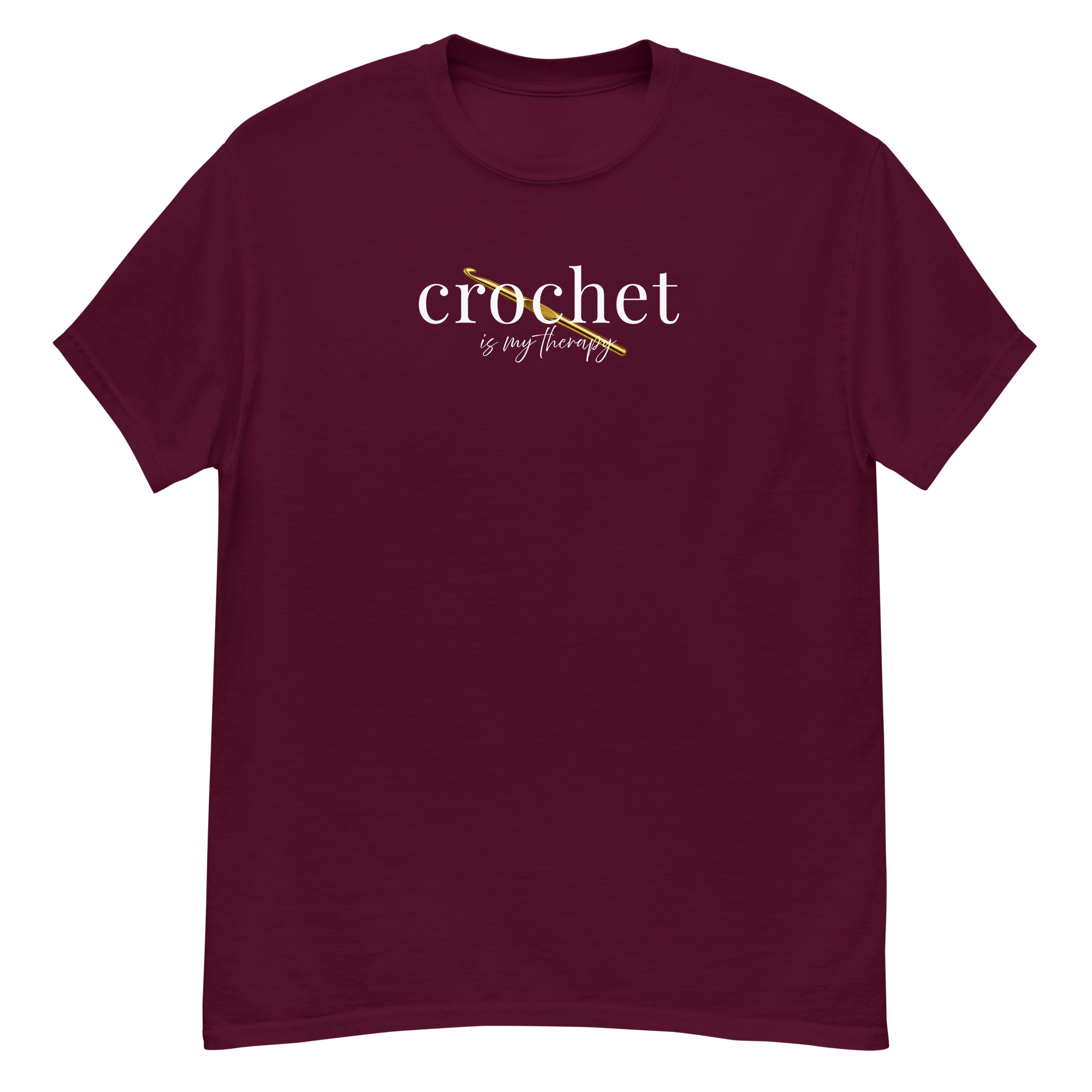 Crochet Is My Therapy Graphic Shirt For Crocheters - Image 4