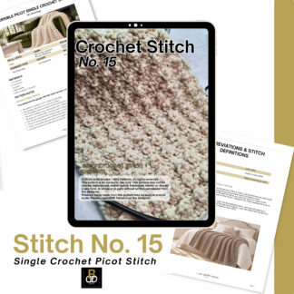 Single Crochet Picot Stitch Pattern