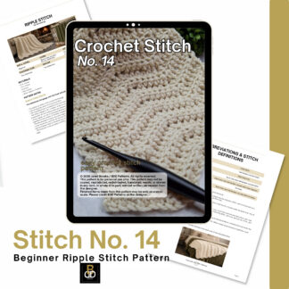 half double ripple crochet stitch pattern